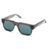 G.o.d Thirteen Crystal Grey Sunglass With Green Lens