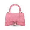 Balenciaga Hourglass Xs Croco Embossed Bag