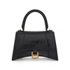 Balenciaga Hourglass Small Croco Embossed Bag