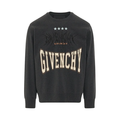 Givenchy Multilogo Dyed Sweatshirt In Black