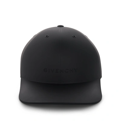 Givenchy Rubber Fabric Moulded Cap In Black