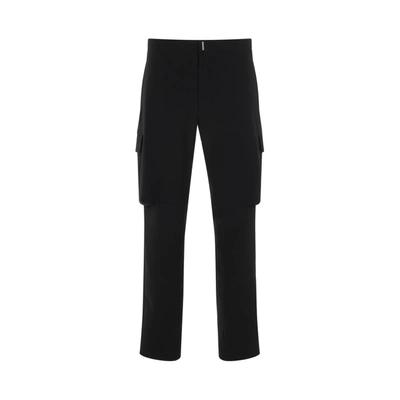 Givenchy Techincal Wool Cargo Pants In Gray