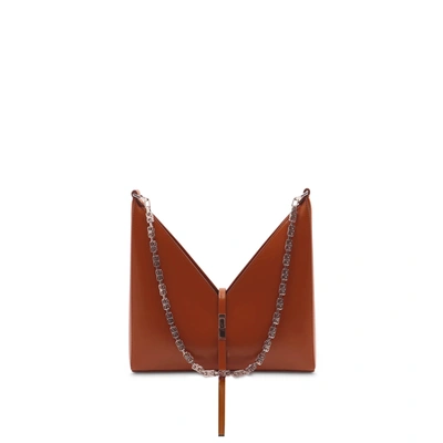 Givenchy Small Cut Out Bag With Chain In Burgundy