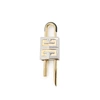 Givenchy Gold & Silver Small 4g Padlock Keychain