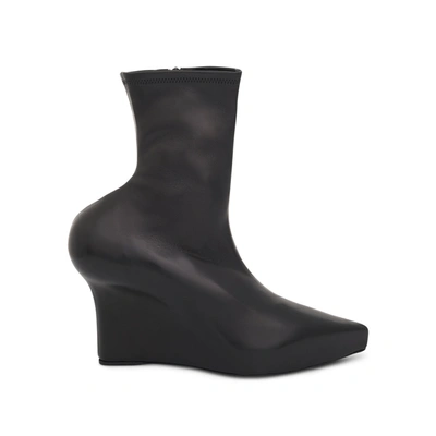 Givenchy Show Stretch-leather Wedge Ankle Boots In Black