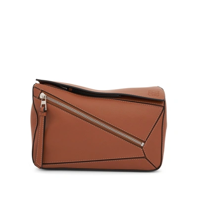 Loewe Puzzle Small Bag In Brown