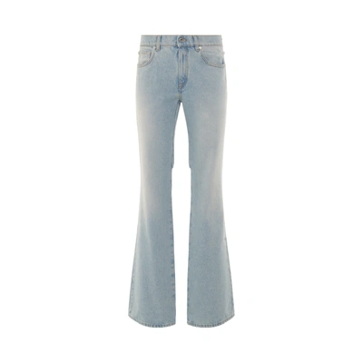 Off-white Bleach Bay Baggy Chinos In Blue