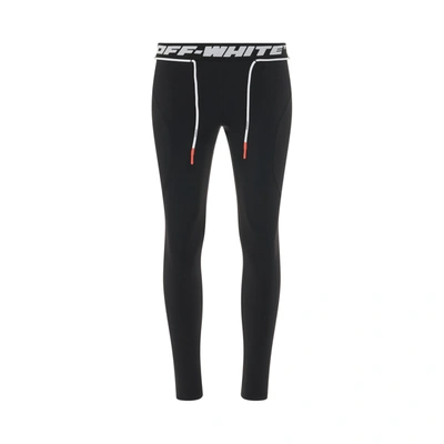 OFF-WHITE ATHLEISURE LOGO BAND LEGGINGS