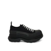 ALEXANDER MCQUEEN TREAD SLICK CANVAS LACE-UP SHOES