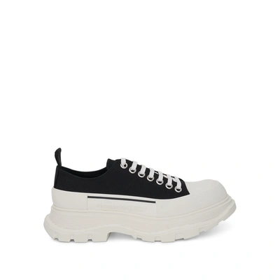 Alexander Mcqueen Canvas Lace-up Shoes In Black