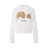 PALM ANGELS PA BEAR FITTED CREWNECK