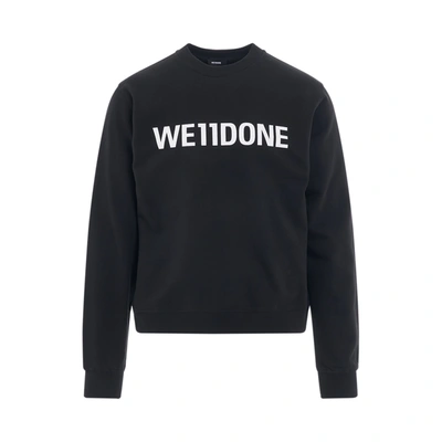 We11 Done Basic Logo Fitted Sweatshirt