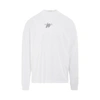 WE11 DONE HIGH NECK WD LOGO LONG SLEEVE T-SHIRT
