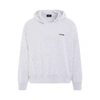 We11 Done Gray Raw Edge Hoodie