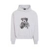 WE11 DONE NEW TEDDY BACK LOGO HOODIE