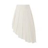 We11 Done Wool Asymmetrical Pleated Skirt