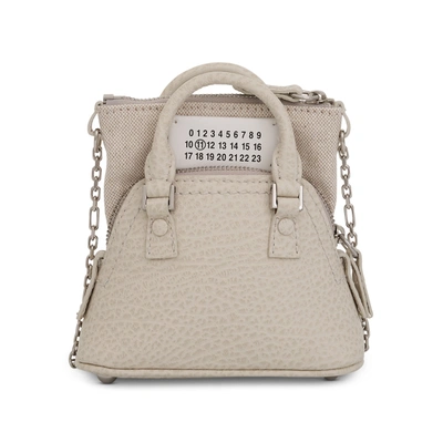 Maison Margiela Baby 5ac Leather Bag In Neutral