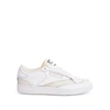 Maison Margiela Mm X Reebok - Leather Low-top Sneakers In White