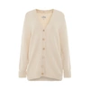 Maison Margiela Off-white Oversized Piled Cardigan