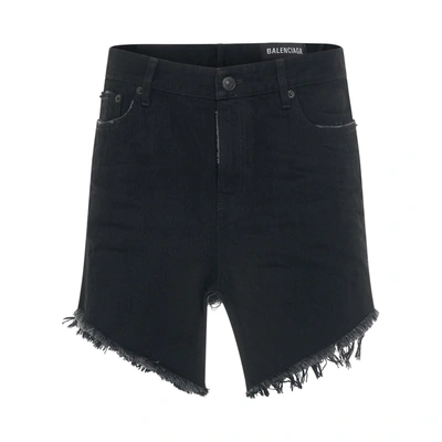 Balenciaga Cut Up Mini Denim Skirt