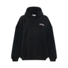 BALENCIAGA EMBROIDERED POLITICAL CAMPAIGN OVERSIZED HOODIE