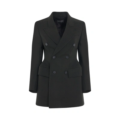 BALENCIAGA WOMEN'S DOUBLE BREASTED HOURGLASS BLAZER