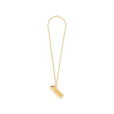 Ambush Lighter Case Logo Necklace In Gold