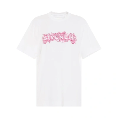 Givenchy 4g Embroidered Logo Classic Fit T-shirt
