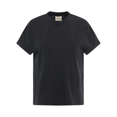 Khaite Emmylou Cotton Jersey T-shirt In Black