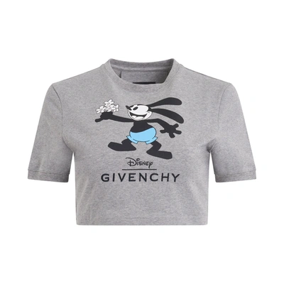 Givenchy Disney Oswald Flowers T-shirt In Grey