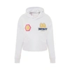 GIVENCHY BSTROY EMBROIDERED PATCH CROPPED HOODIE