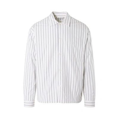 Off-white Stripes Padded Oversize Shirt In White