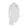 OFF-WHITE POPEL PLISSE SHIRT DRESS