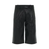 OFF-WHITE LEATHER FORMAL SHORTS
