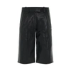Off-white Black Leather Bermuda Shorts  Black Off White Donna 40