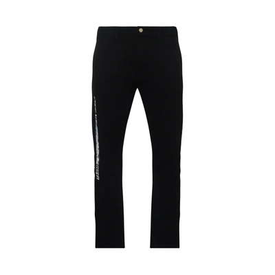 Facetasm Barcode Print Sweat Pants In Black