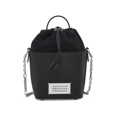 Maison Margiela Black Leather Bucket Bag