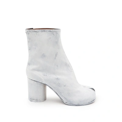 MAISON MARGIELA WOMEN'S TABI BIANCHETTO ANKLE BOOTS 8CM HEEL