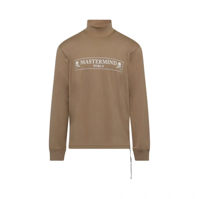 Mastermind Japan Boxed Logo Hi Neck Long Sleeve T-shirt