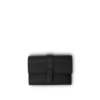 Loewe Small Vertical Wallet In Black