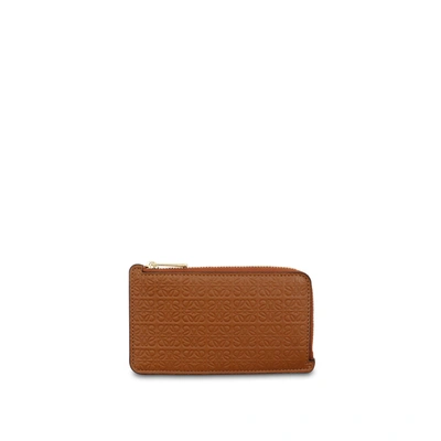 Loewe Repeat Coin Cardholder In Brown