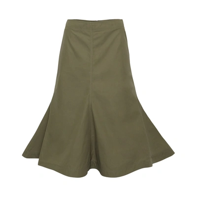 Loewe Midi Skirt In Green