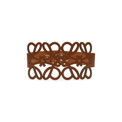 Loewe Anagram Cut Out Belt In Brown