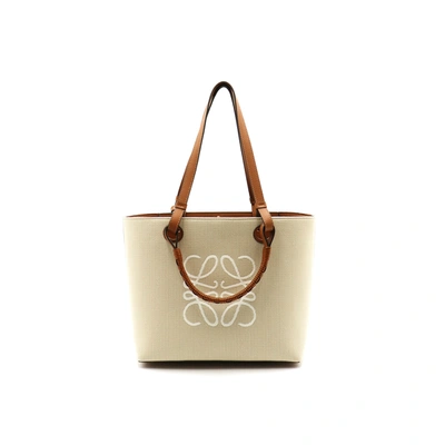 Loewe Small Anagram Tote Bag In Neutral