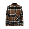 WE11 DONE CHECK ANORAK WOOL SHIRT