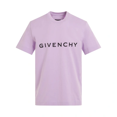 Givenchy Logo印花短袖t恤 In Purple