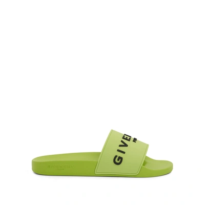Givenchy Rubber Slide In Green