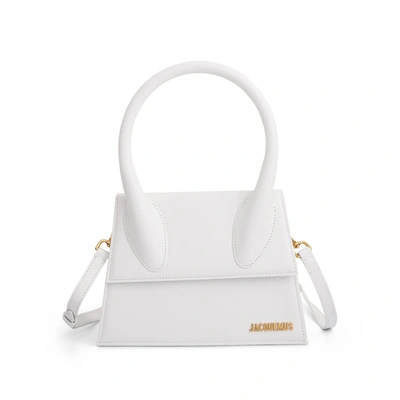 Jacquemus Le Grand Chiquito Leather Bag In White