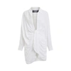 Jacquemus La Robe Bahia Draped Minidress