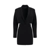 Jacquemus 'la Robe Bari' Black Single-breasted Jacket With Cut-out